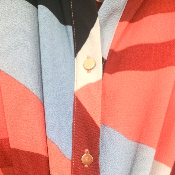 🏷️ City Chic Twist of Fate Geometric Midi Dress 18/20 - Picture 7 of 8